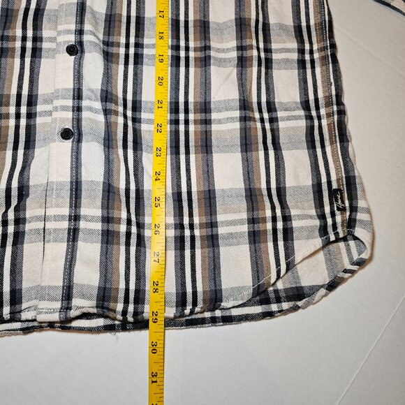 Howe Creative Workforce Plaid Button Down Cotton Flannel Shirt Long Sleeve L - Picture 11 of 12